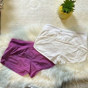 Bundle Ivivva workout shorts in light purple, white Size 14
